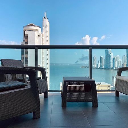 Oceanview Escape Pool, Jacuzzi & Gym In Bocagrande Apartment Cartagena Bagian luar foto