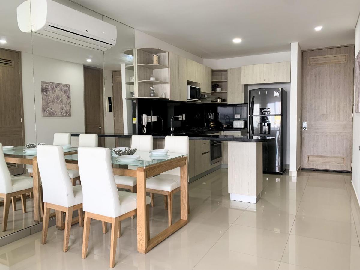 Oceanview Escape Pool, Jacuzzi & Gym In Bocagrande Apartment Cartagena Bagian luar foto