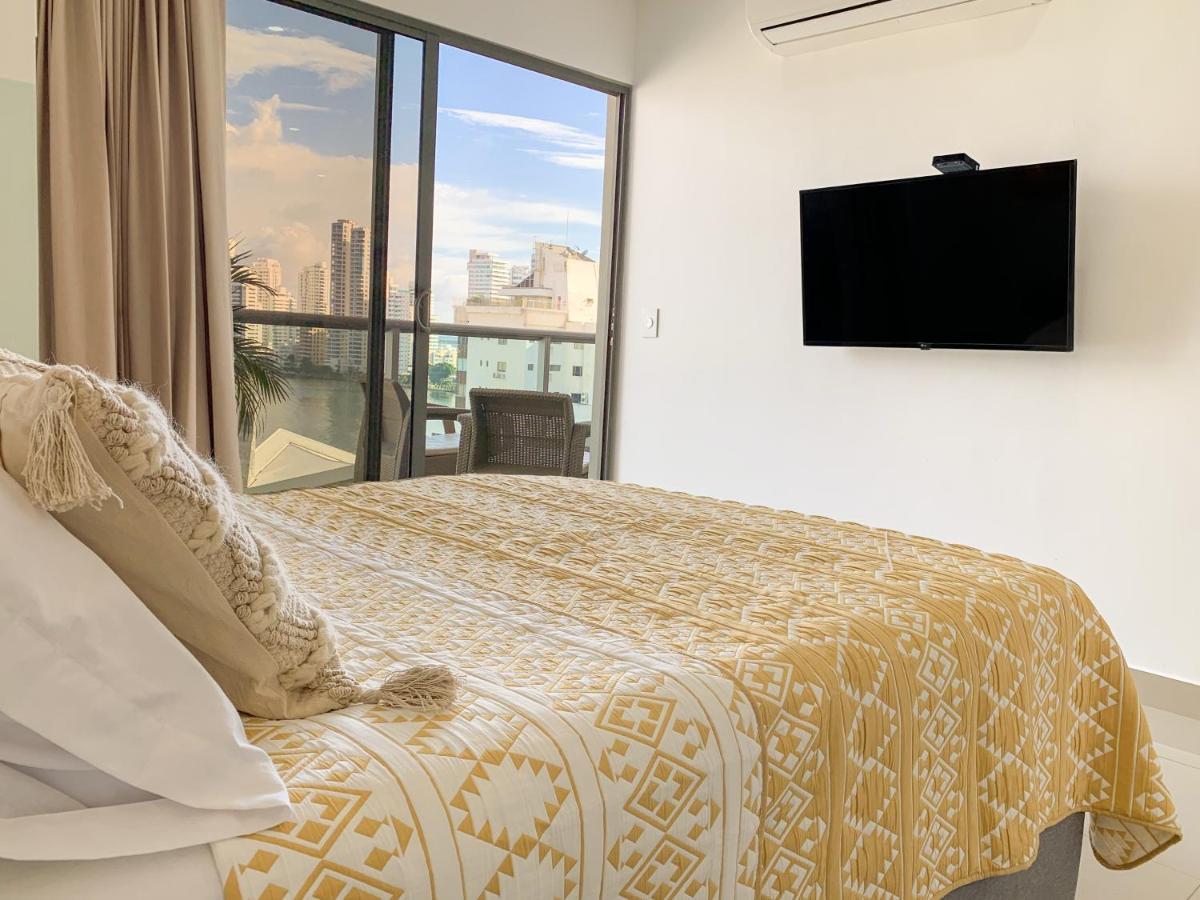 Oceanview Escape Pool, Jacuzzi & Gym In Bocagrande Apartment Cartagena Bagian luar foto